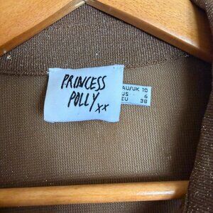 Princess Polly Women's Brown Blouse